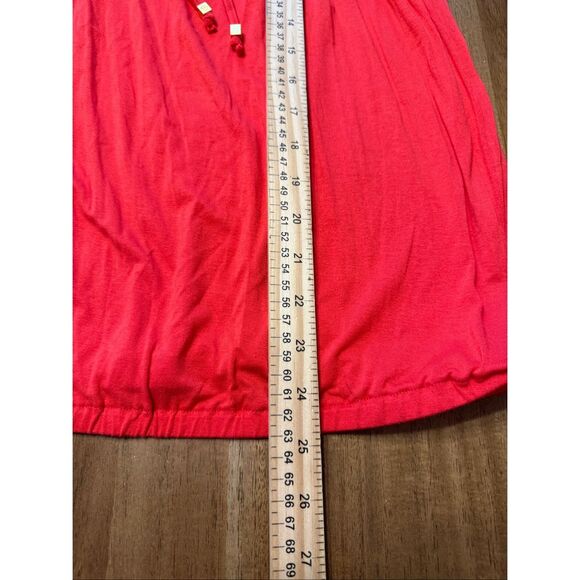 Michael Kors Women’s Cold Shoulder Long Sleeve Top Red Size Small - Picture 7 of 7